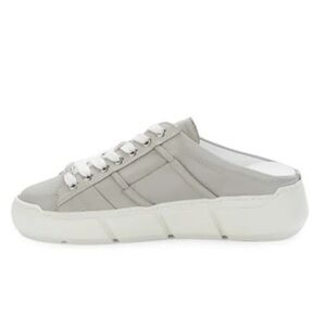 Costume National Leather Backless Sneakers, Pearla